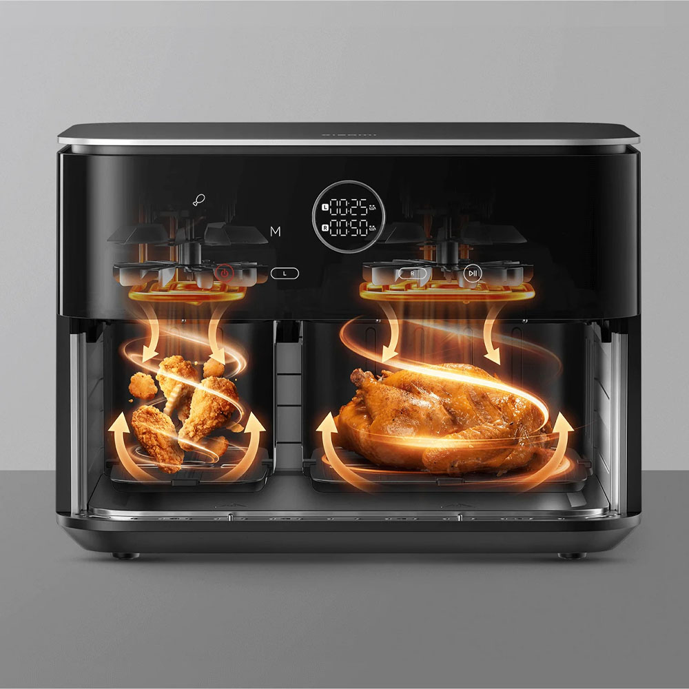 دو مخزن سرخ کن بدون روغن شیائومی Dual Zone 10L