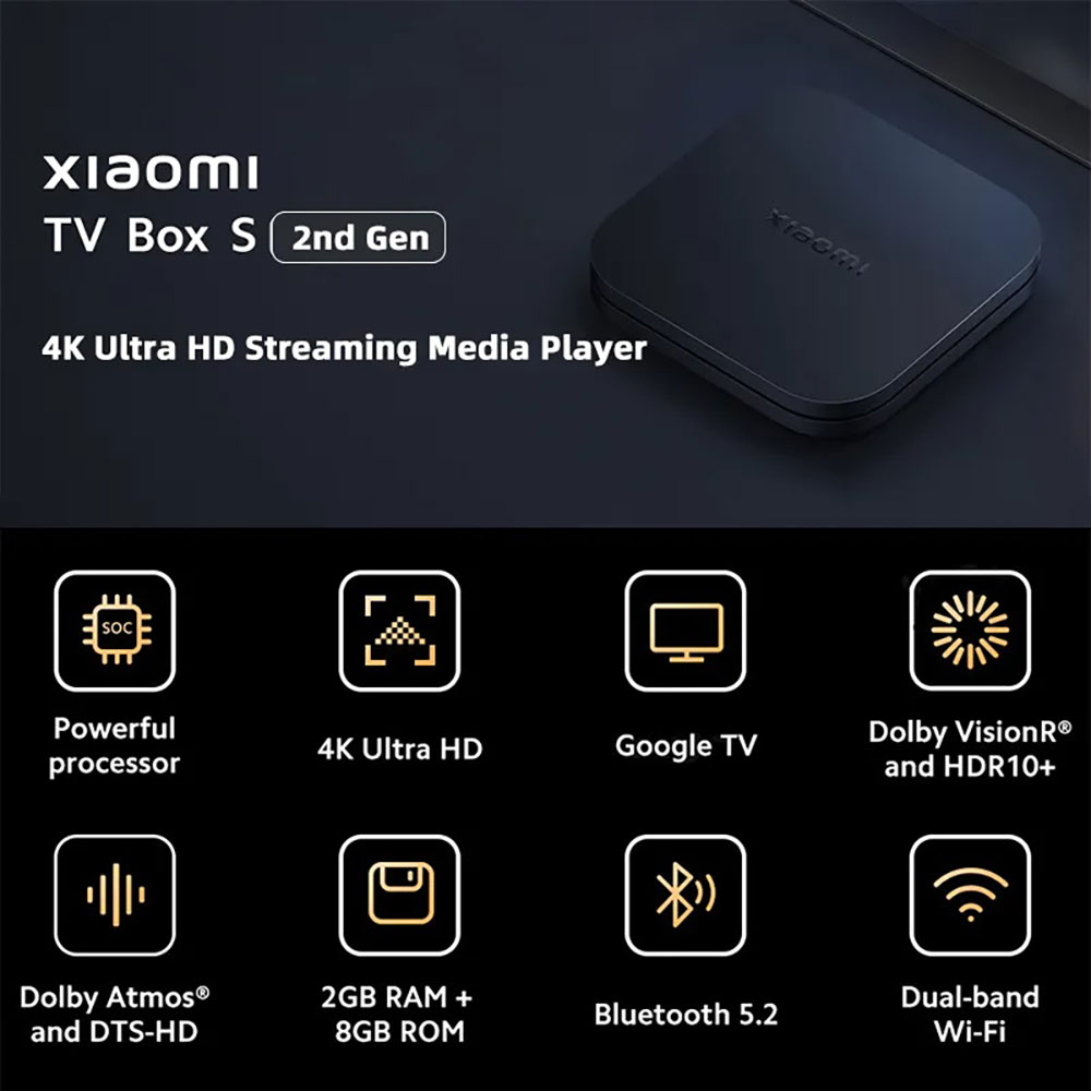 تی وی باکس شیائومی Mi TV Box S (2nd Gen) MESTERXIAOMI