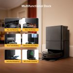 جارو رباتیک روبوراک Qrevo 5AE | مکش 12000Pa + داک هوشمند + تی کشی چرخشی FlexiArm + ضد گره مو - Image 4