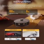 جارو رباتیک روبوراک Qrevo 5AE | مکش 12000Pa + داک هوشمند + تی کشی چرخشی FlexiArm + ضد گره مو - Image 6