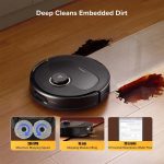 جارو رباتیک روبوراک Qrevo 5AE | مکش 12000Pa + داک هوشمند + تی کشی چرخشی FlexiArm + ضد گره مو - Image 7
