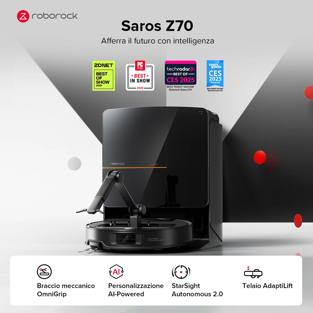 جارو رباتیک روبوراک مدل Xiaomi Roborock Saros Z70 mesterxiaomi