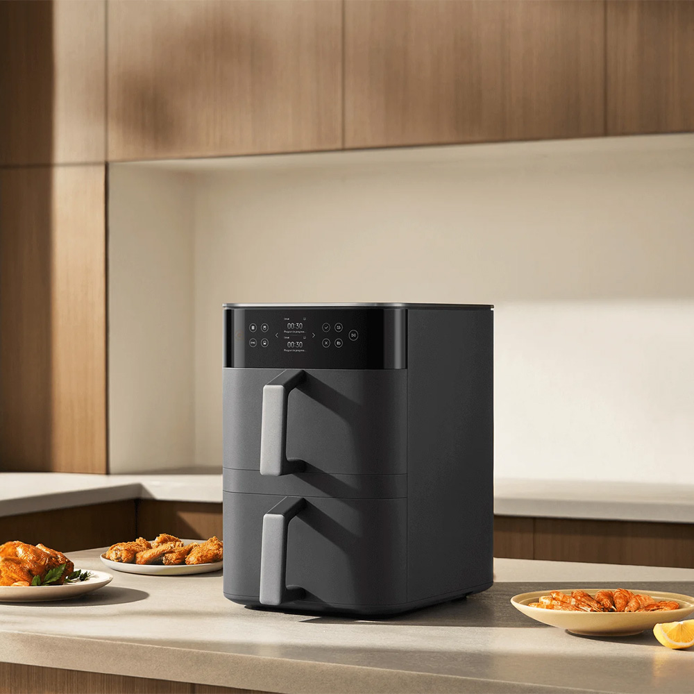 سرخ کن بدون روغن 12 لیتری هوشمند شیائومی مدل Xiaomi Smart Double Stack Air Fryer 12L MAF-DS1201 mester xiaomi