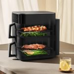 سرخ کن بدون روغن 12 لیتری هوشمند شیائومی مدل Xiaomi Smart Double Stack Air Fryer 12L MAF-DS1201 mester xiaomi