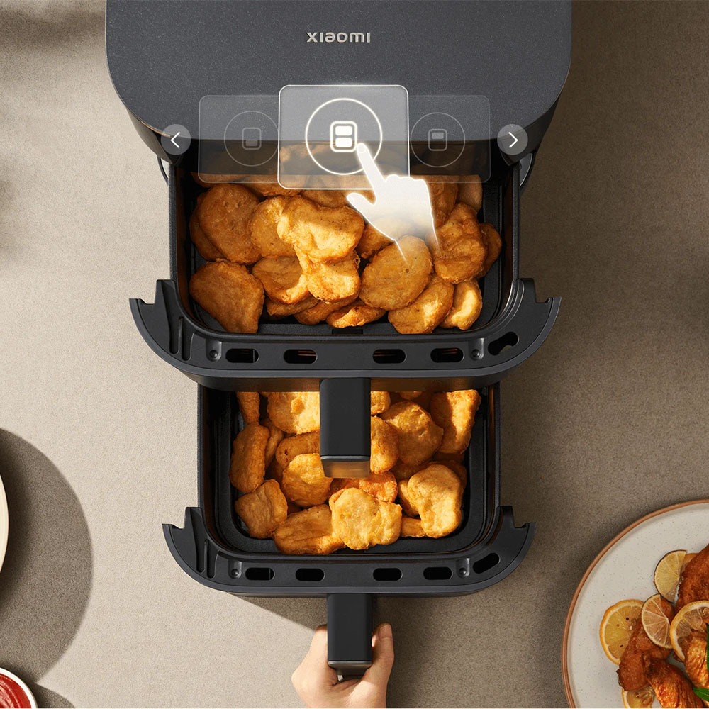 سرخ کن بدون روغن 12 لیتری هوشمند شیائومی مدل Xiaomi Smart Double Stack Air Fryer 12L MAF-DS1201 mester xiaomi