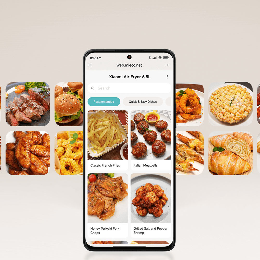 سرخ کن بدون روغن شیائومی 6.5 لیتری Xiaomi Air Fryer MAF-W6501 mester xiaomi