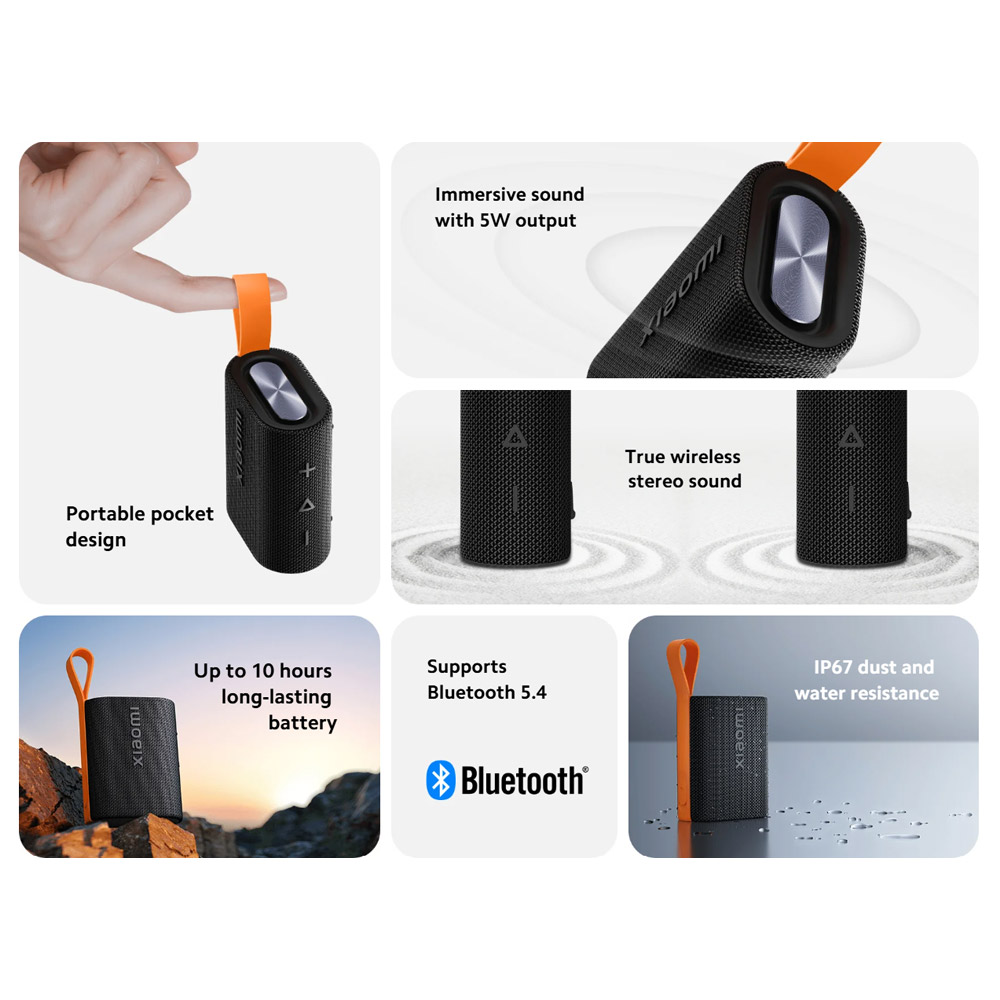 اسپیکر همراه شیائومی مدل Speaker MDZ-37-DB Xiaomi Sound Pocket mester xiaomi