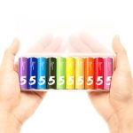 باتری قلمی آلکالاین رنگین کمانی شیائومی بسته 10 عددی مدل ZI5 mester xiaomi