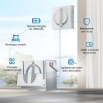 ربات شیشه پاک کن هوشمند Ecovacs WINBOT W2 OMNI با ایستگاه ۶ کاره، مکش ۵۵۰۰ پاسکال، اسپری سه‌نازله و سیستم ایمنی ۱۲ مرحله‌ای، تجربه‌ای ایمن و تمام‌خودکار در شستشوی پنجره‌ها را ارائه می‌دهد.