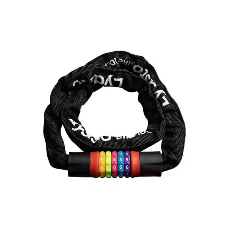 قفل رمزدار دوچرخه رنگین کمانی شیائومی مدل Xiaomi Youpin Lydsto Rainbow Lock Digital Chain Rope Bicycle mester xiaomi