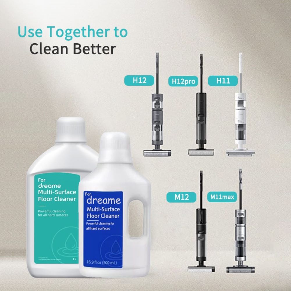 مایع شوینده جارو رباتیک دریم مدل Dreame Multi-Surface Floor Cleaner 500ML MESTER XIAOMI