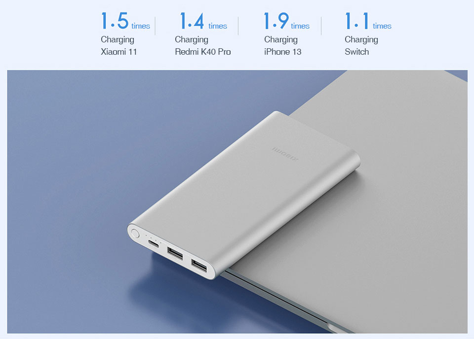 پاوربانک 10000 میلی آمپر شیائومی Xiaomi Power Bank PB100DZM meter xiaomi