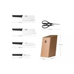 ست 5 تایی چاقوی آشپزخانه به همراه استند شیائومی Xiaomi HuoHou Knife Set HU0057 mester xiaomi