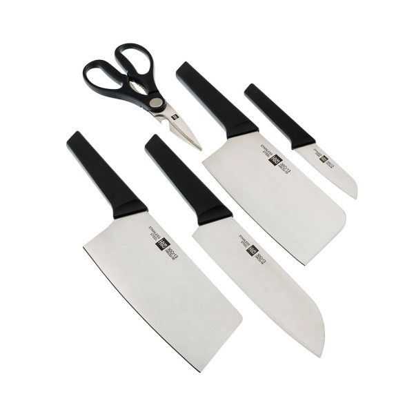 ست 5 تایی چاقوی آشپزخانه به همراه استند شیائومی Xiaomi HuoHou Knife Set HU0057 mester xiaomi