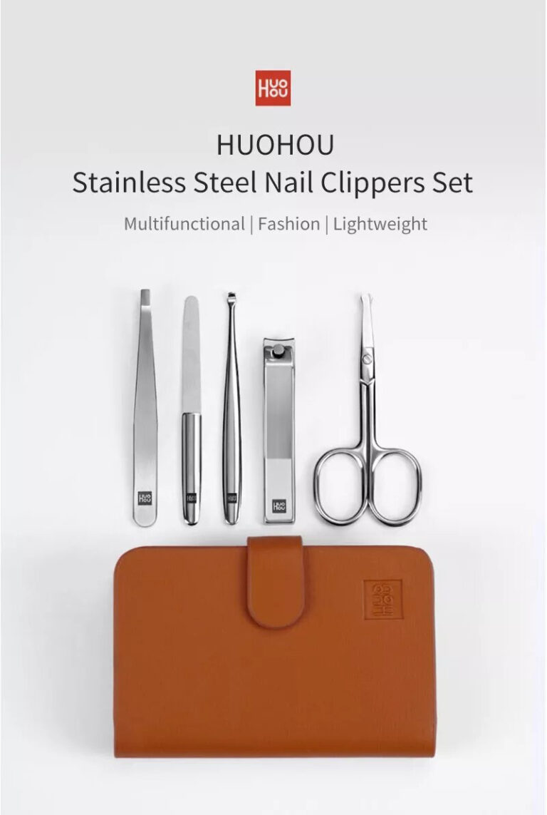 ست مانیکور 5 تایی شیائومی HuoHou HU0061 Manicure Set Nail Clipper mester xiaomi