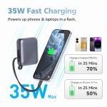 پاوربانک کیو سی وای مدل QCY PB10C 10000mAh 35W mester xiaommi