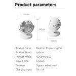 پنکه رومیزی شیائومی مدل Lydsto desktop circulation fan XD-ZMXHS01 mester xiaomi