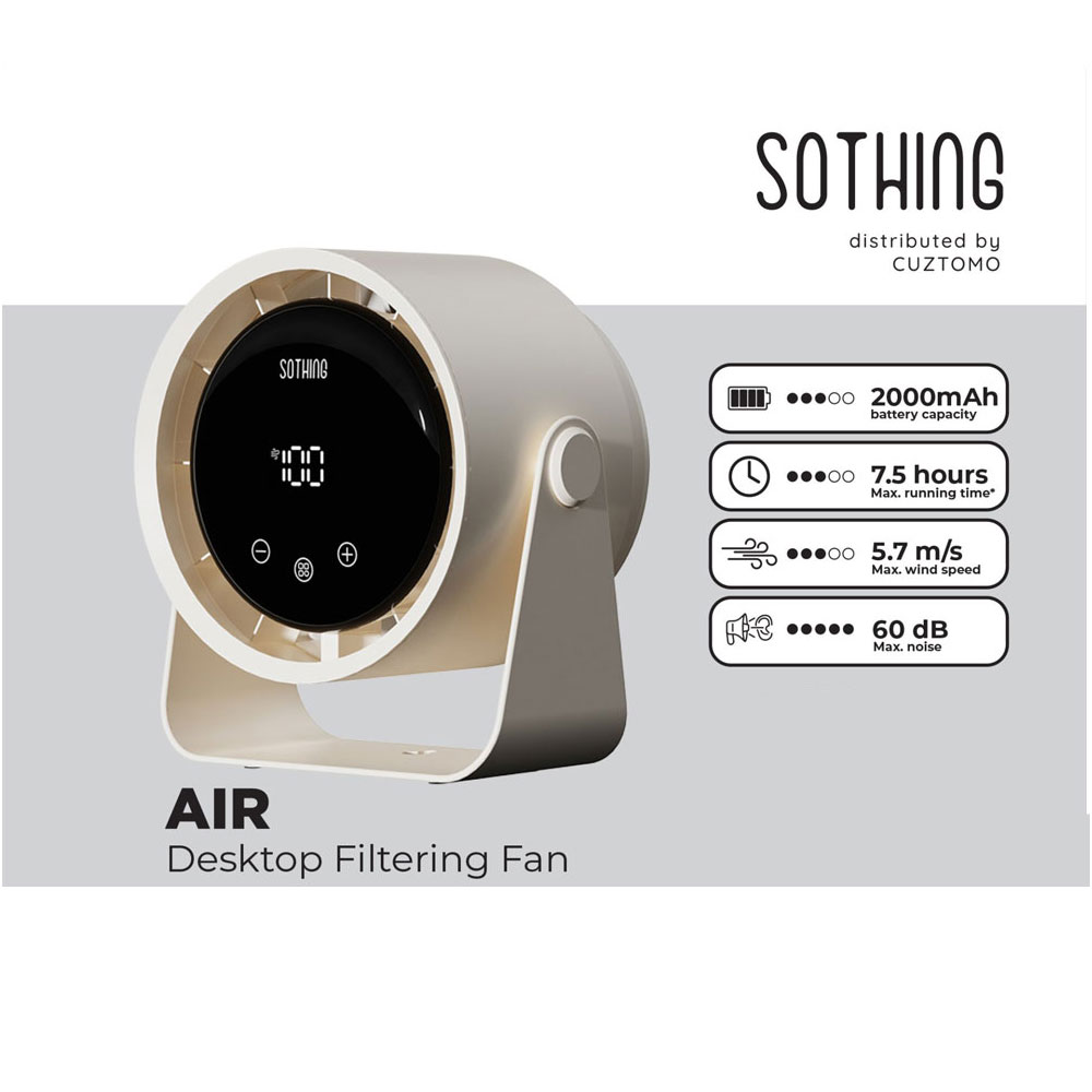 پنکه رومیزی شیائومی یوپین مدل Sothing Desktop Filtering Fan – Air mester xiaomi
