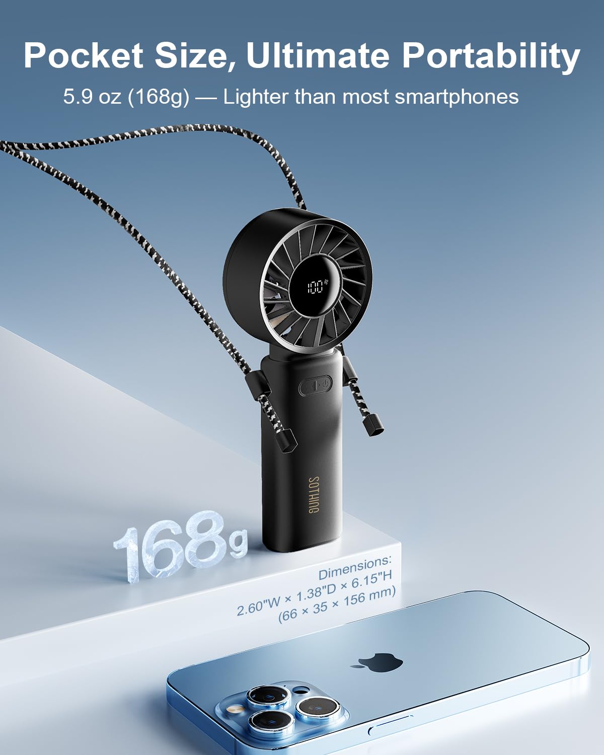 پنکه شارژی دستی شیائومی یوپین Sothing Foldable Handheld Fan – Engine Z mester xiaomi
