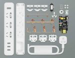 چندراهی برق شیائومی مدل Xiaomi Power Strip 2A1C Surge Protector 20W Fast Charging XMCXB01QM mester xiaomi