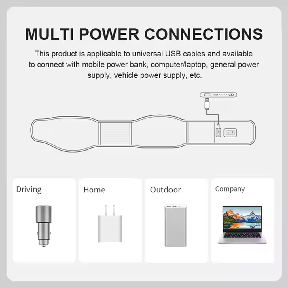کمربند گرمایشی گرافنی شیائومی Xiaomi PMA U20 Graphene heating belt mester xiaomi