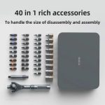 ست جعبه ابزار 40 عددی مغناطیسی شیائومی مدل ATuMan RS2 40-in-1 Ratchet Screwdriver mester xiaomi