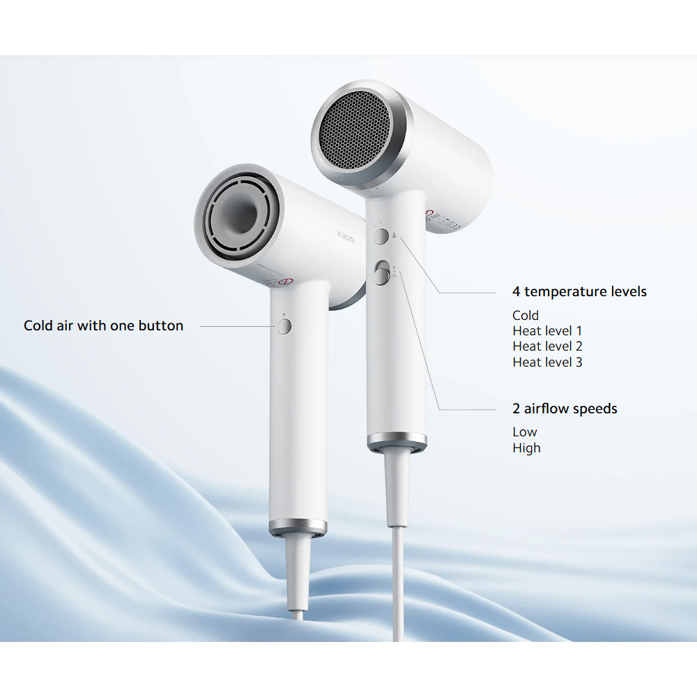 سشوار یون دار شیائومی مدل سشوار یون دار شیائومی مدل Xiaomi Water Ionic Hair Dryer GSHS04LX mester xiaomi