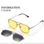 عینک کلاسیک 3 حالته برتا مدل Bertha Glasses With Accesories 8601 mester xiaomi