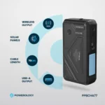 پاوربانک خورشیدی 27000 میلی آمپر پاورولوژی مدل Powerology 27000mAh Solar Wireless Charging Power Bank PPBCHA77 MESTER XIAOMI